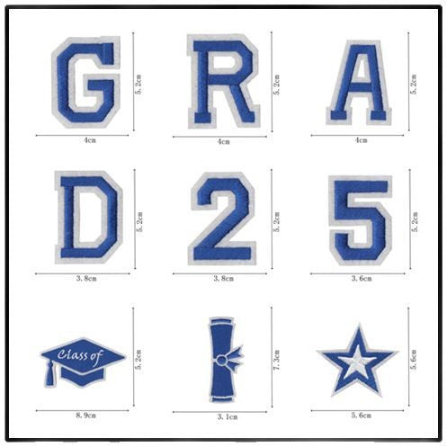 Wholesale 2025 Graduation Season Embroidery Cloth Stickers